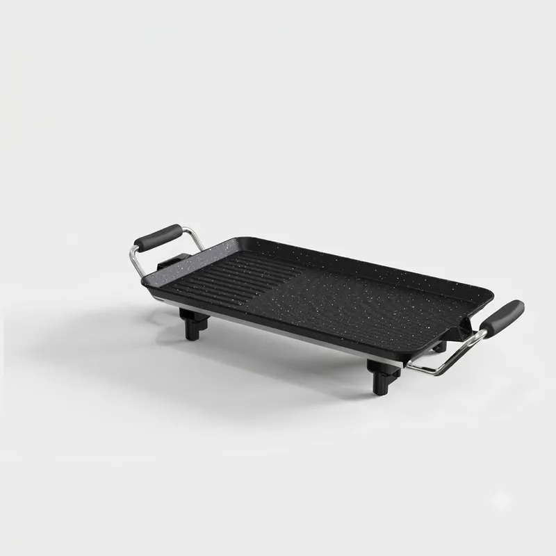 Bếp nướng điện Sunhouse không khói 1500W , Kích thước 47x23cm Thiết kế gọn nhẹ, dễ vệ sinh