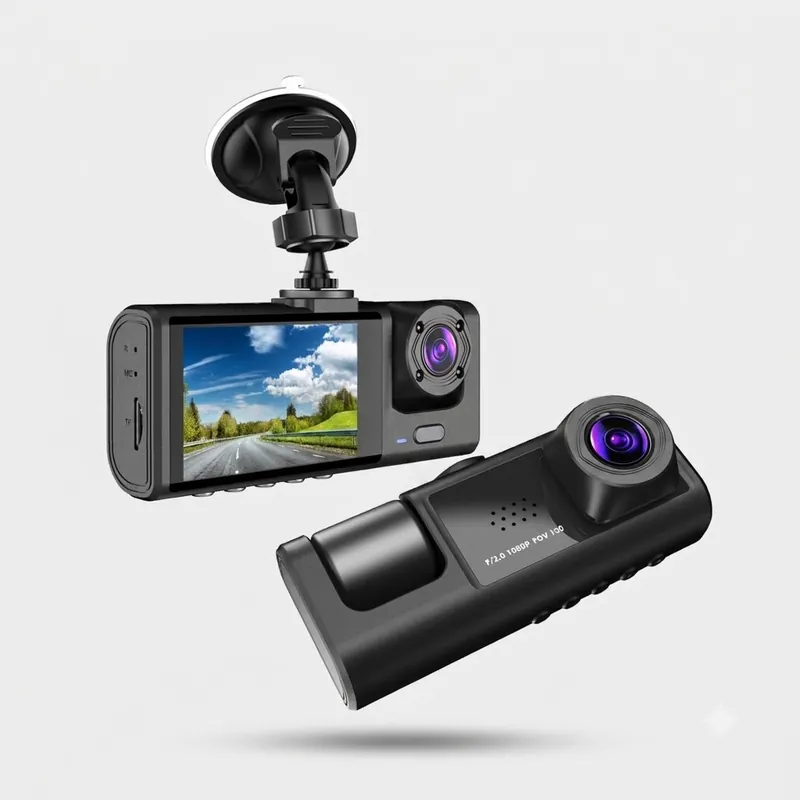 Camera hành trình 3 mắt full HD 1080P.Kết nối Wifi xem qua điện thoại.