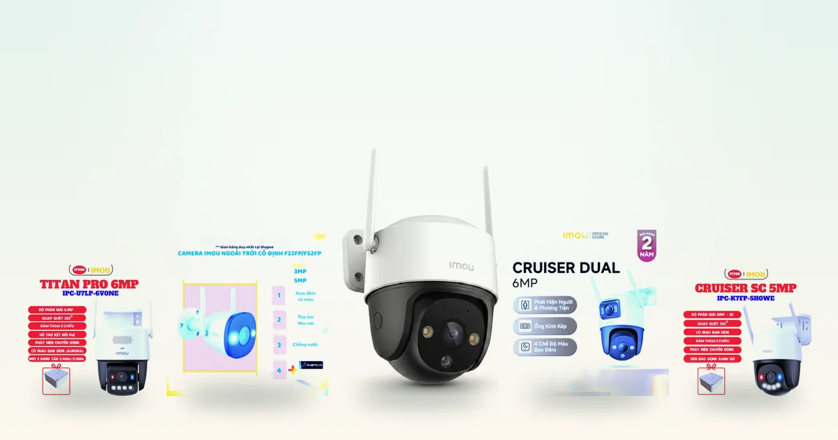 Top 5 camera Imou ngoài trời: cố định, quay quét, hai mắt hay PoE
