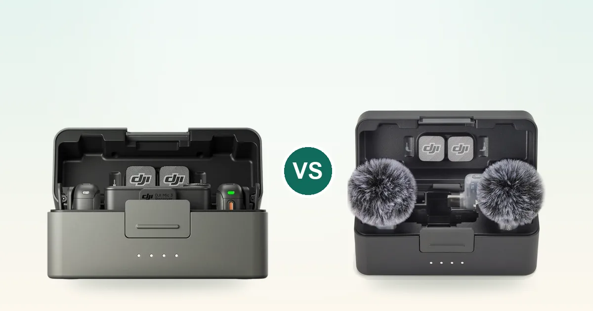 DJI Mic Mini 2 hay DJI Mic 3: gọn và pin lâu hay ghi âm dự phòng và mở rộng?
