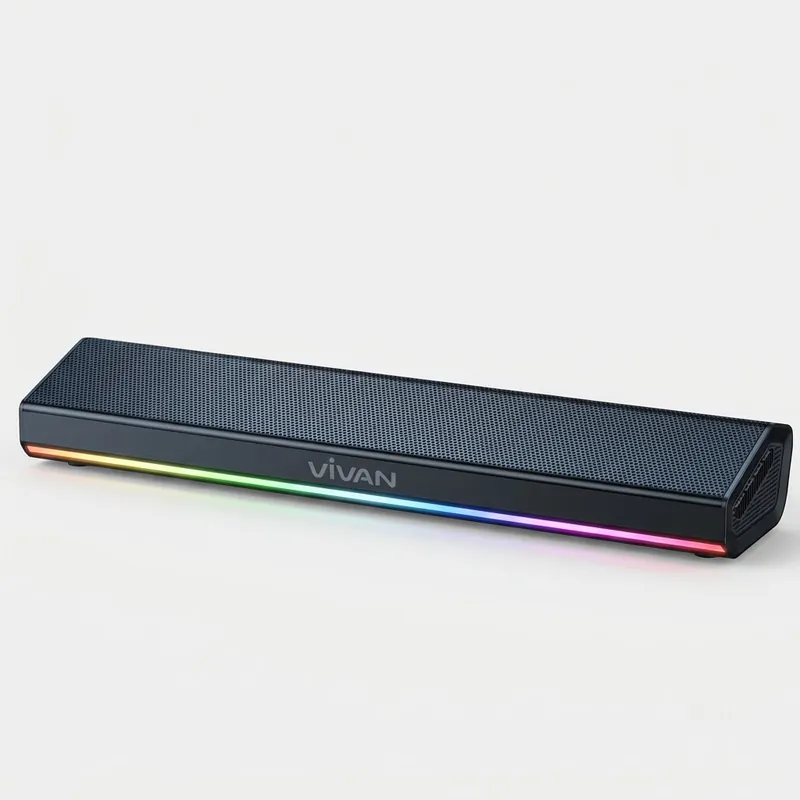 Loa Thanh Soundbar Bluetooth VIVAN S2 Công Suất 10W - Hỗ Trợ Kết Nối USB/ AUX/ Thẻ Nhớ