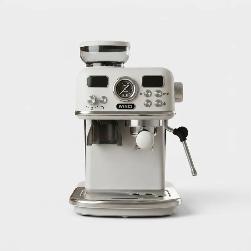 Máy pha và xay cà phê 2in1 Espresso Winci EM51, Tay cầm 51mm, bảo hành 12 tháng