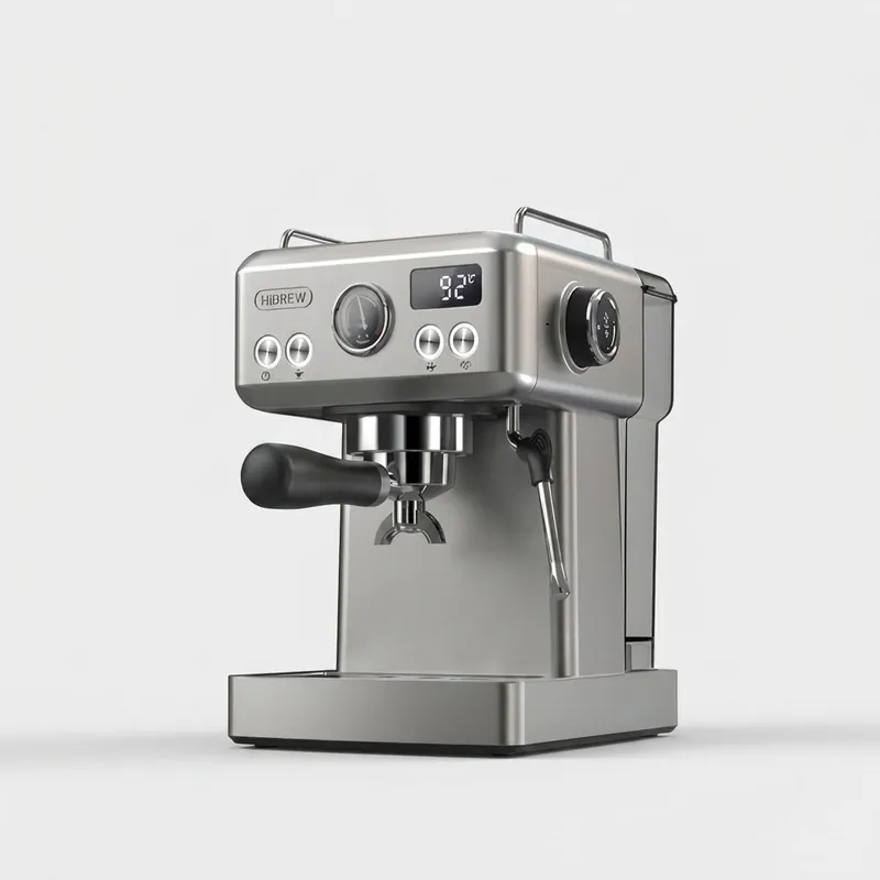 Máy pha cà phê Espresso chuyên nghiệp thương hiệu Mỹ HiBREW H10A công suất 1350W - Hàng Nhập Khẩu (Bảo Hành 1 Năm)