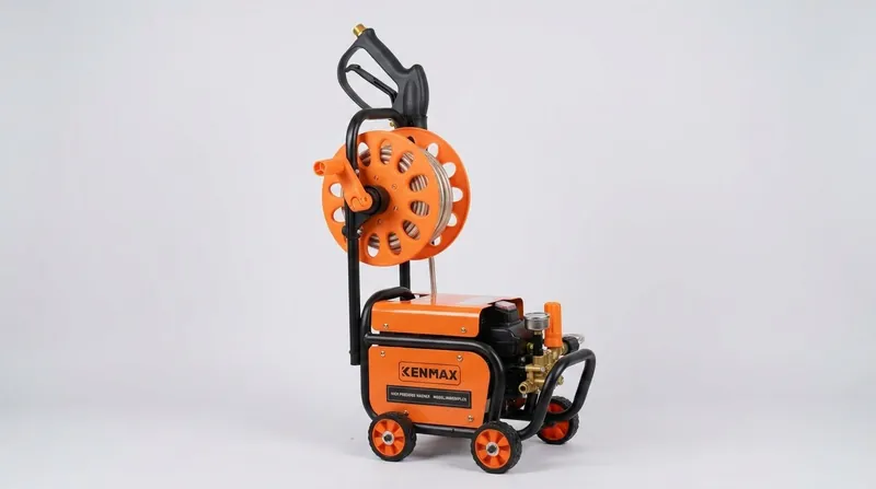 máy rửa xe kenmax 3050 PRO có rulo tiện lợi lõi đồng có cb chống giật an toàn về điện