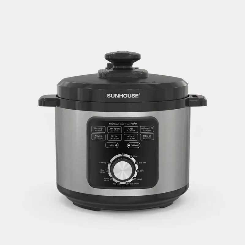 NỒI ÁP SUẤT ĐIỆN ĐA NĂNG 5L SUNHOUSE SHD1551 Hàng chính hãng bảo hành 12 tháng