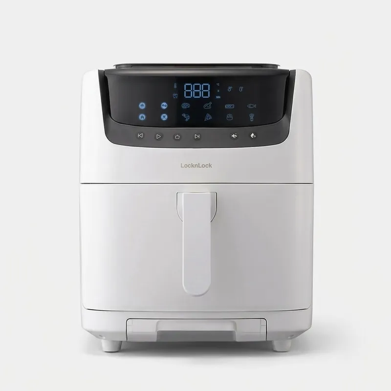 Nồi chiên không dầu & hấp Lock&Lock Steam Air Fryer 7L - màu đen và màu trắng EJF881