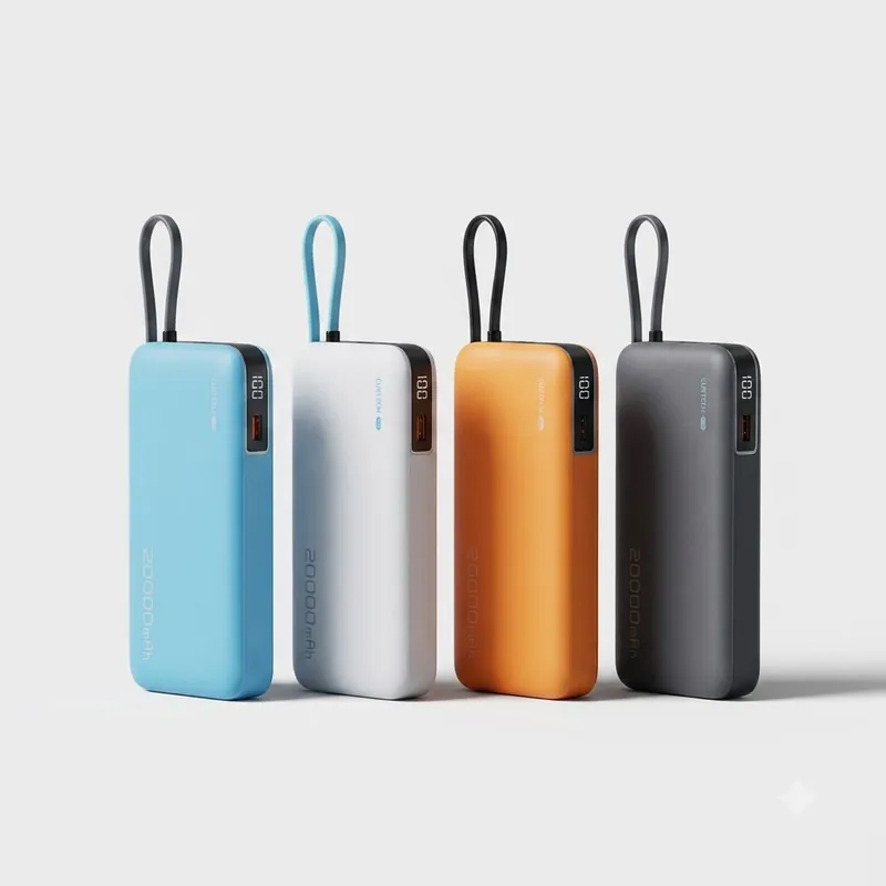 【Được chứng nhận CCC】CUKTECH Sạc Nhanh 55W 20000mAh – Tích Hợp Dây, Hỗ Trợ Xiaomi 55W Samsung 45W Laptop 45W iP 17/16/15