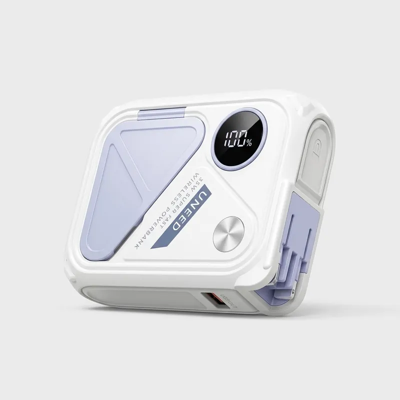 【Chứng Nhận 3C】Uneed Qi2 Sạc Dự Phòng PD35W Sạc Nhanh Sạc Không Dây Nhanh 22.5W 30000/20000mAh | Tự Nhiên AC | Hỗ Trợ iPh8-17 / Android / Tai Nghe / Đồng Hồ Thông Minh & Các Thiết Bị Khác